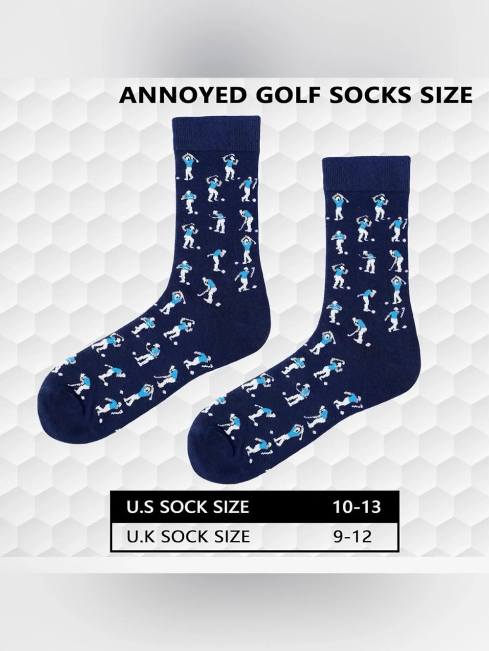 Annoyed Golfer Men's Navy Novelty Golf Socks